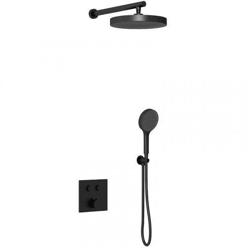 Душевая система Vincea Inspire VSFW-4I212MB Черная матовая латунь встраиваемый