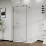 Душевая перегородка Azario Walk-In 100 AZ-271-100-MGR-CRF профиль Графит матовый стекло рифленое