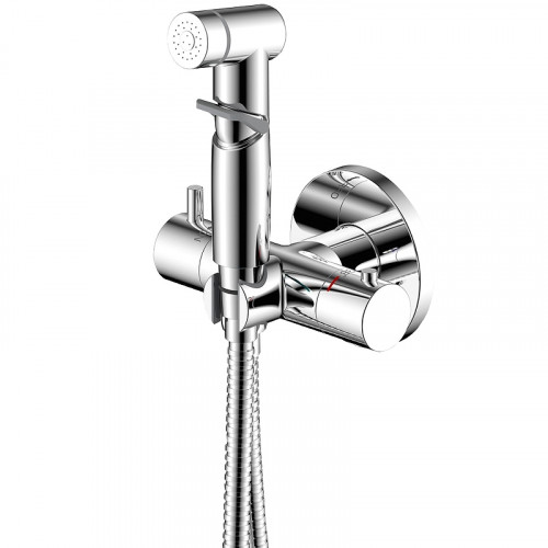 Гигиенический душ со смесителем Rossinka X25-58 с термостатом Хром