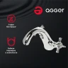Смеситель для раковины Agger Retro-X A1702100 Хром