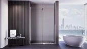 Душевая дверь Veconi Premium Trento PTDW-50CH 140 PTDW-50CH-140-01-C4 профиль цвет Хром стекло прозрачное