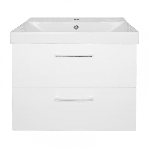 Тумба с раковиной Azario Ника 60 CS00091367 подвесная цвет Белый глянцевый