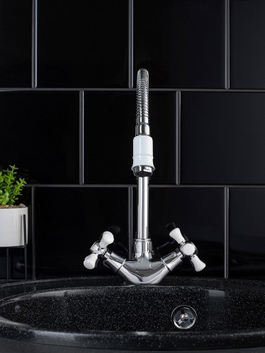 Смеситель для кухни Ростовская Мануфактура Сантехники SL92W-279F Хром