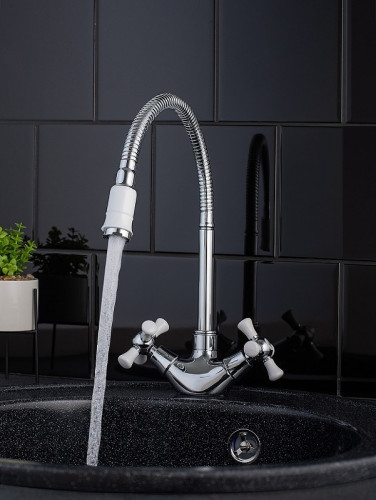 Смеситель для кухни Ростовская Мануфактура Сантехники SL92W-279F Хром