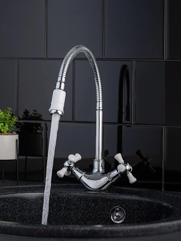 Смеситель для кухни Ростовская Мануфактура Сантехники SL92W-279F Хром