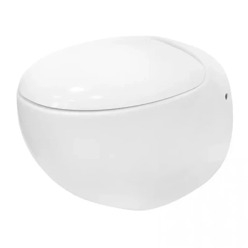 Унитаз подвесной Sanita Luxe Ringo WC.WH/Ringo/DM.Rim/WHT.G/S1 цвет Белый с сиденьем Микролифт