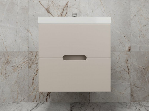 Тумба под раковину Style Line Матис 60 ЛС-00002310 подвесная Крем МДФ / ЛДСП