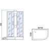 Душевая кабина Мономах Б/К 100x70x24 МЗ L 10000005807 без гидромассажа