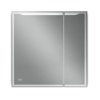 Зеркальный шкаф Art&Max Merano 80 L AM-Mer-800-800-2D-L-DS-F с подсветкой цвет Белый