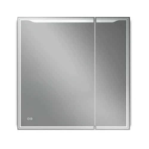 Зеркальный шкаф Art&Max Merano 80 L AM-Mer-800-800-2D-L-DS-F с подсветкой цвет Белый