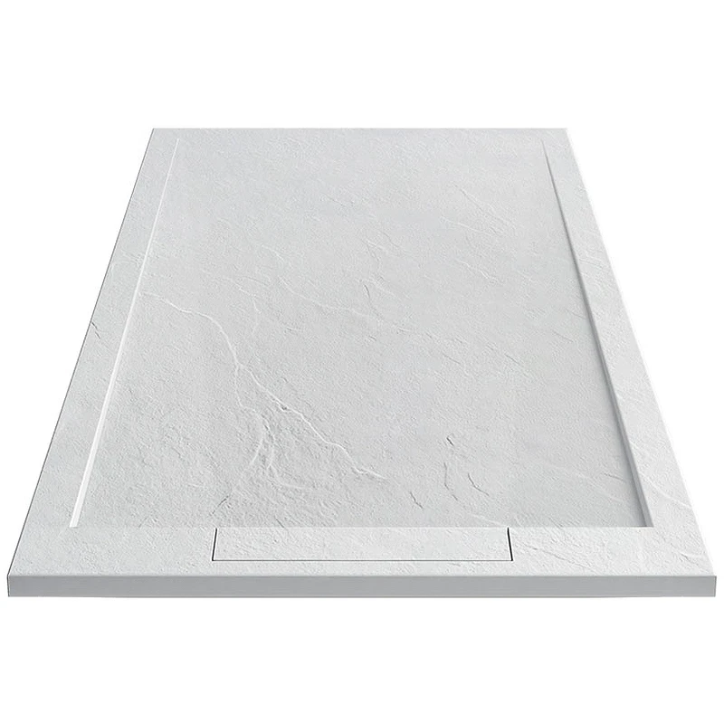 Душевой поддон из искусственного камня Vincea 120x80 VST-4SRL8012W+Vsph-D611 Белый матовый