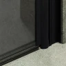 Душевая дверь Maybah Glass MGD-1673-6 700х1980 на монопетле Черный стекло графитовое матовое