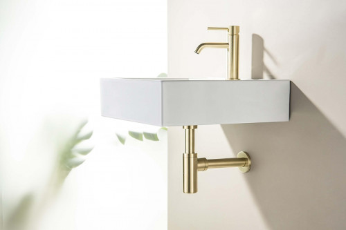 Сифон для раковины Aquatek AQ6012BG цвет Золото шлифованное