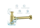 Сифон для раковины Aquatek AQ6012BG цвет Золото шлифованное