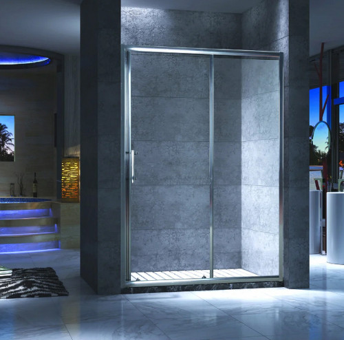 Душевая дверь Esbano ES-100DK 100 ESDN100DK профиль Хром стекло прозрачное