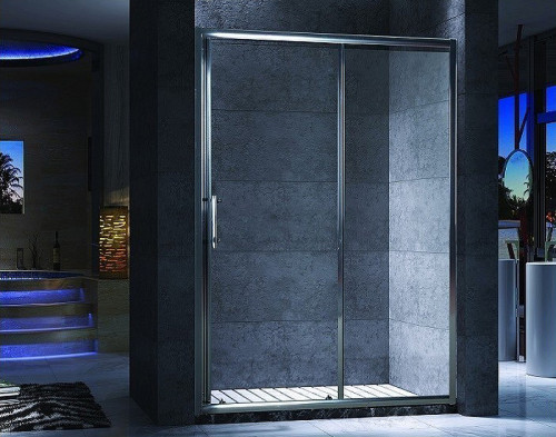 Душевая дверь Esbano ES-100DK 100 ESDN100DK профиль Хром стекло прозрачное