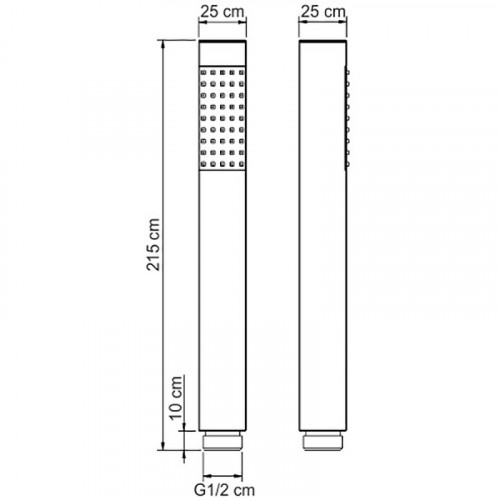 Ручной душ WasserKRAFT A106 Хром