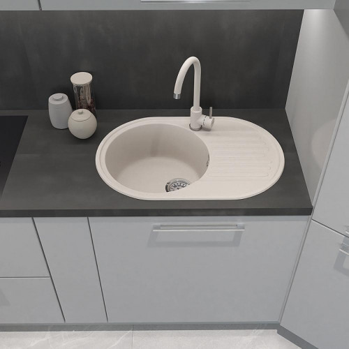 Смеситель для кухни GranFest Z-5410 цвет Белый