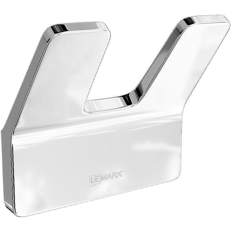 Двойной крючок Lemark Smooth Line 9711004 Хром