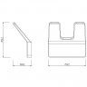 Двойной крючок Lemark Smooth Line 9711004 Хром