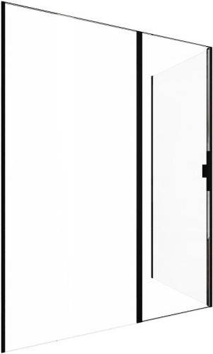 Душевой уголок Allen Brau Priority 160x100 3.31039.BBA+3.31048.BBA цвет профиля Черный браш стекло прозрачное
