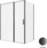 Душевой уголок Allen Brau Priority 160x100 3.31039.BBA+3.31048.BBA цвет профиля Черный браш стекло прозрачное