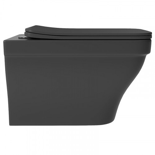 Унитаз Aqueduto Esteta EST0140 подвесной цвет Черный матовый с сиденьем Микролифт