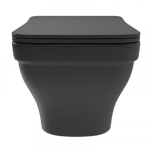 Унитаз Aqueduto Esteta EST0140 подвесной цвет Черный матовый с сиденьем Микролифт