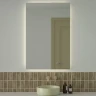 Зеркало Defesto Glow 80х120 DF 2510S с подсветкой 38W-4500К/с фацетом/Сенсорный выключатель/Нейтральный белый свет