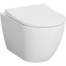 Комплект унитаза с инсталляцией Vitra Mia Round 9873B003-7201 с сиденьем Микролифт и клавишей смыва Хром глянцевый фарфор подвесной
