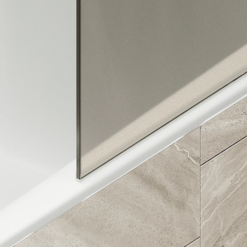 Шторка на ванну Maybah Glass MGV-249-2ш 300x1400 в широком профиле Бронза стекло бронзовое матовое