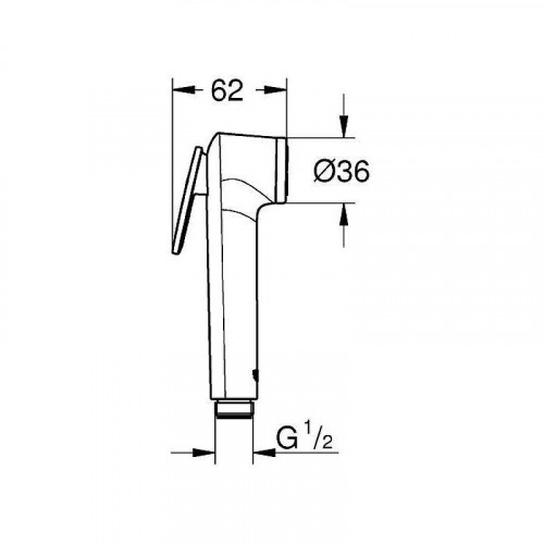 Гигиенический душ со смесителем Grohe BauEdge 129188 цвет Хром