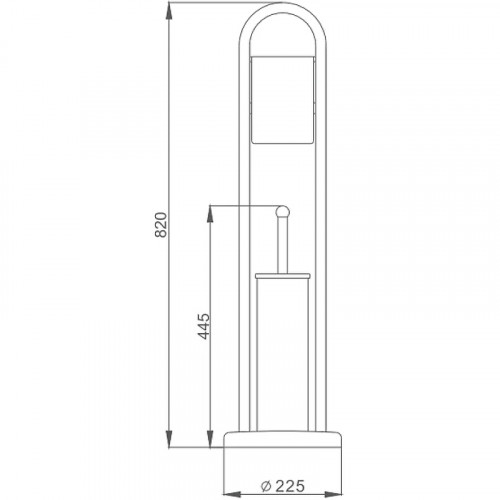 Напольная стойка Haiba HB903 Хром