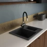 Кухонная мойка Domaci Болонья 60 М-19-002 цвет Черный
