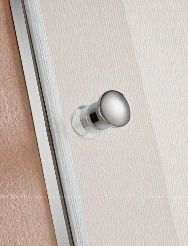 Душевая дверь Cezares Eco 80 ECO-O-B-1-80-P-Cr профиль Хром стекло рифленое