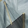Шторка на ванну Maybah Glass MGV-88-3ш 800x1400 в широком профиле Золото стекло графитовое матовое