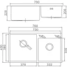 Кухонная мойка Aflorn Premium 78 AF97843W-D Золотой сатин