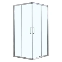 Душевой уголок Azario Greenwood 80х80 AZ-NNE1142 800 профиль Серебро стекло прозрачное
