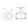 Кухонная мойка Azario Perla 73 CS00105242 цвет Черный