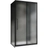 Душевой уголок Abber Schwarzer Diamant 120x80 AG30120BMH-S80BM-S80BM профиль Черный стекло матовое