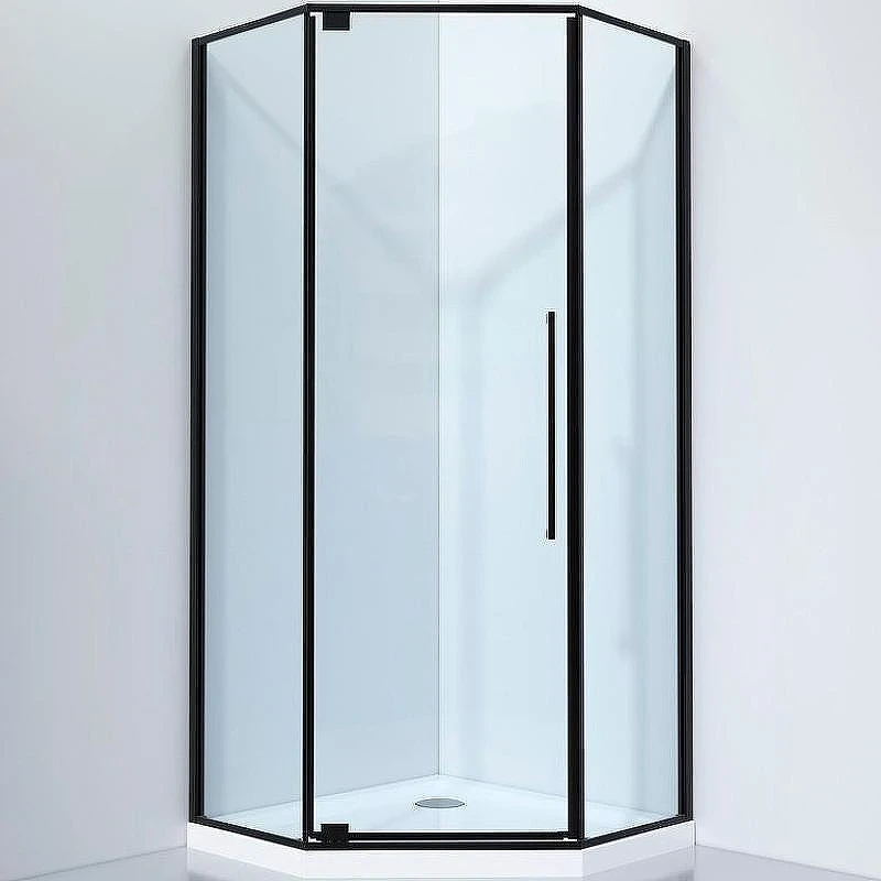 Душевой уголок Black&White Stellar Wind S815 BC 90x90 815900 профиль Черный матовый стекло прозрачное