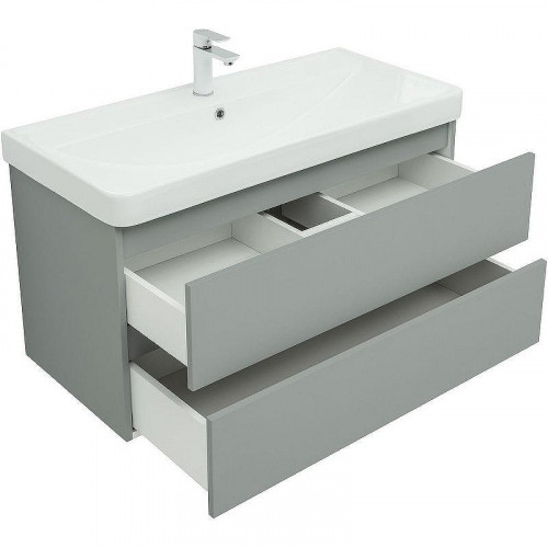Тумба под раковину Aquanet Вега 2.0 100 337957 подвесная Мисти грин