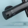 Душевая система Splenka S223.24.06 Черная матовая нержавеющая сталь на стену