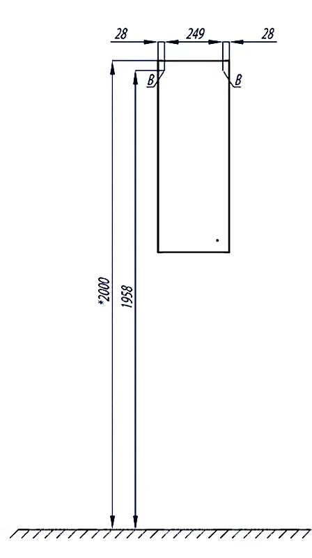 Подвесной шкаф Aquaton Симпл 30 L 1A012503SL01L Белый МДФ / ЛДСП