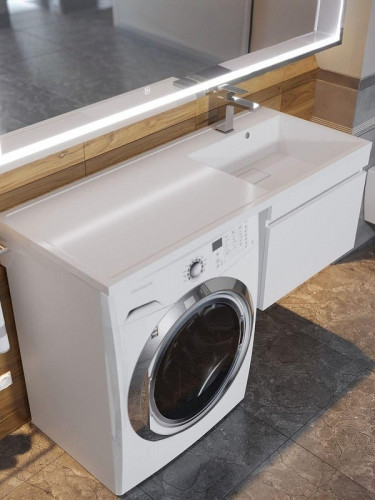 Тумба под раковину Uperwood Magenta 110 5930205162 подвесная цвет Белый матовый