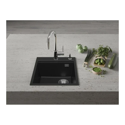 Кухонная мойка Rivelato Tesoro 45 TR-455-R nero цвет Черный
