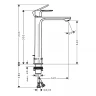 Смеситель для раковины Hansgrohe Rebris E 72581670 Черный матовый латунь