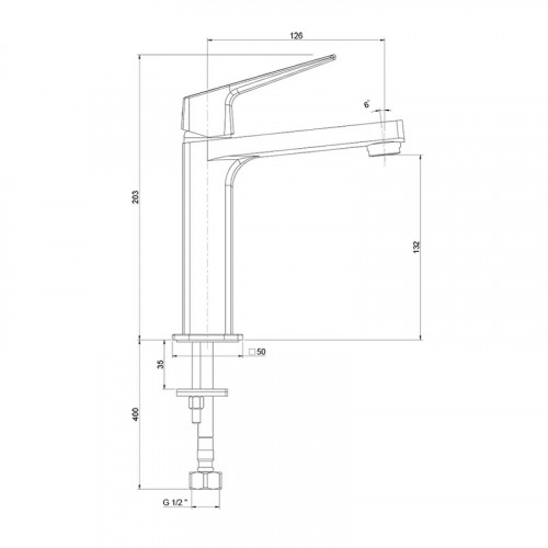 Смеситель для раковины Paini Bari RTYO205 Черный матовый
