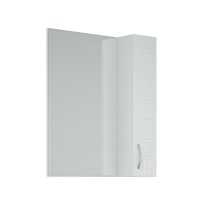 Зеркало со шкафом Corozo Олимп 60 SD-00000653 Белое МДФ / ЛДСП, стекло