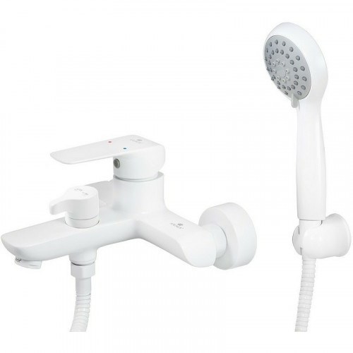 Смеситель для ванны Kaiser Glory 69222 Белый глянцевый латунь на стену